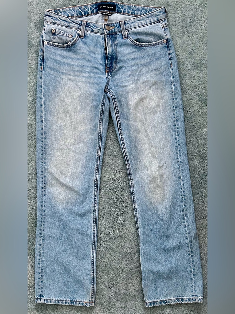 Aeropostale Women’s Low-rise Baggy Jeans - 4 Regular - Medium Blue
